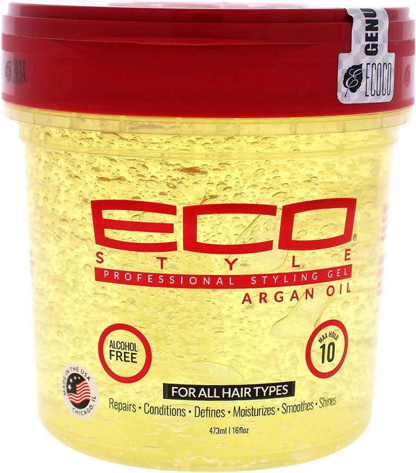 Eco Style Moroccan Argan Oil Styling Gel - All Sizes - Afro Hair Boutique