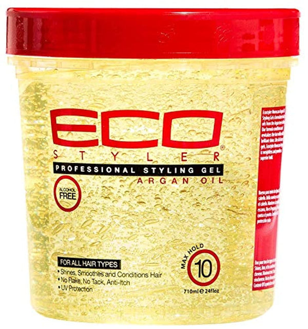 Eco Style Moroccan Argan Oil Styling Gel - All Sizes - Afro Hair Boutique