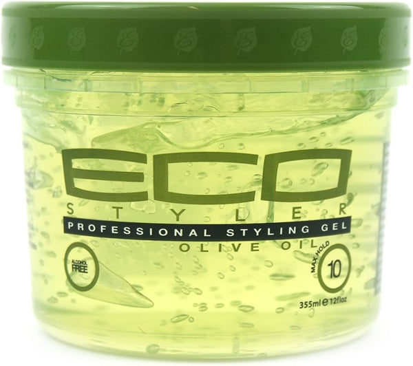 ECO Style Professional Styling Gel Olive Oil Max Hold Alcohol - All Sizes - Afro Hair Boutique