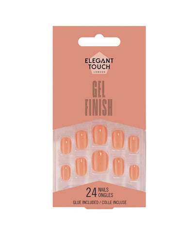Elegant Touch Apricot Crush Nail Gel Finish 24 Nails