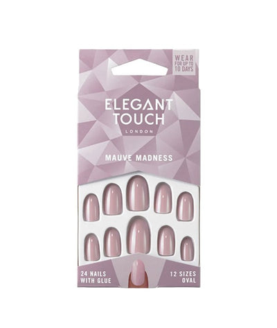 Elegant Touch Mauve Madness Nail With Glue 24 Nails