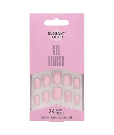 Elegant Touch Perfect Pink Nail Gel Finish 24 Nails