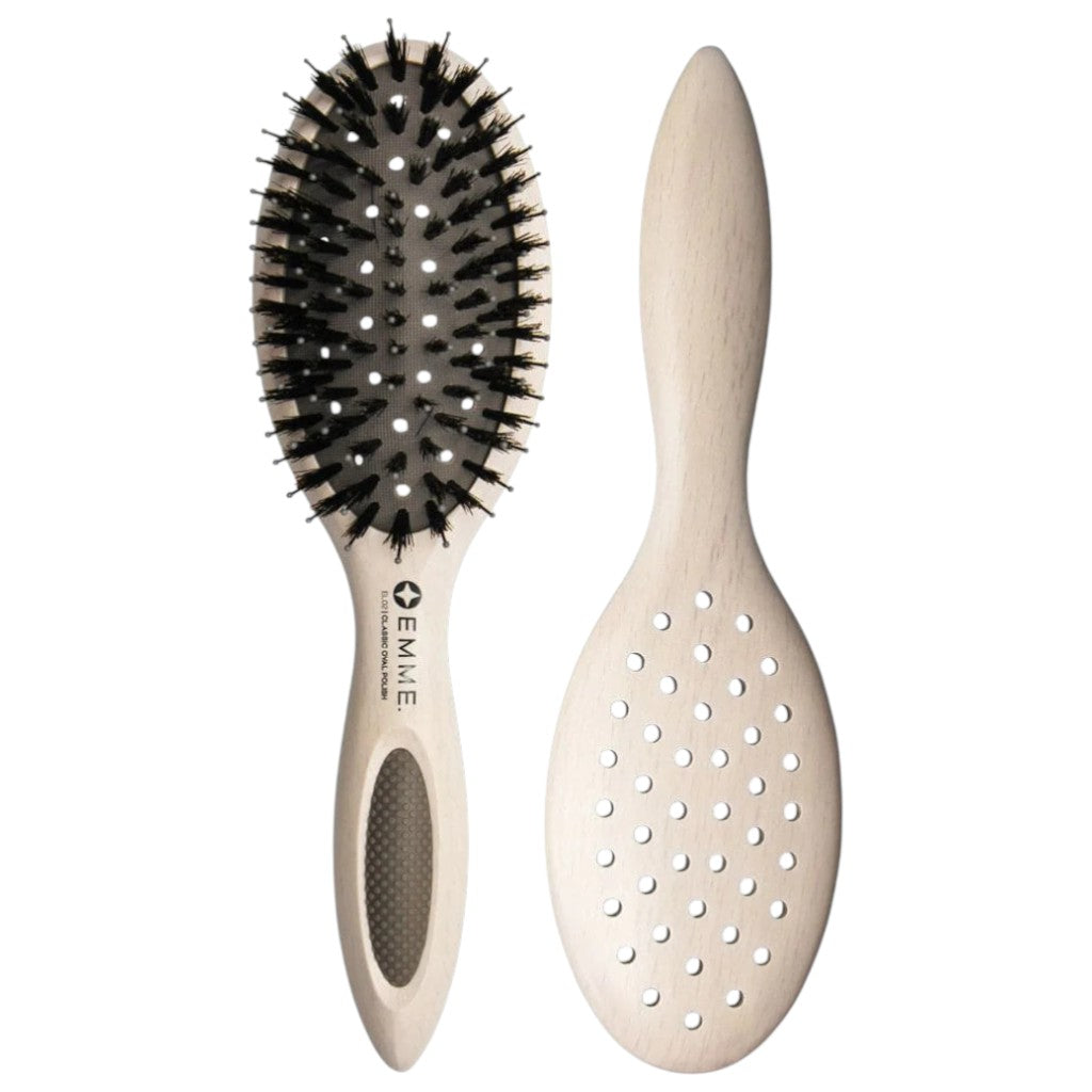 Emme  Classic Oval Polish Hair Brush EL02