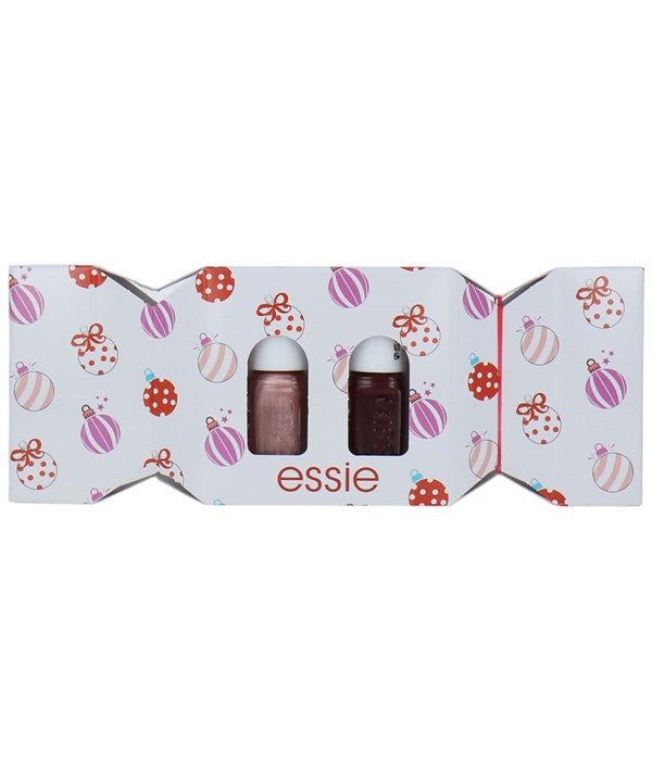 Essie  Christmas Duo Nail Polish Kit Bordeaux And Penny Talk