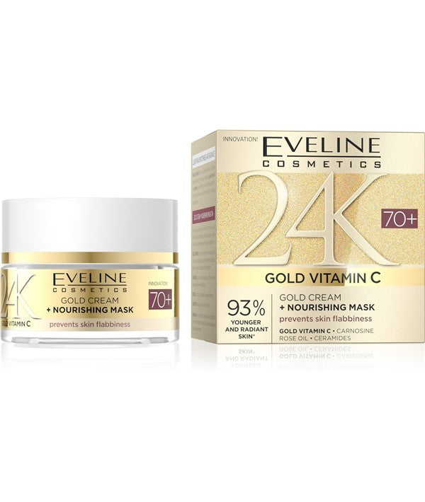 Eveline 24K Gold Vitamin C 70 Plus Gold Cream