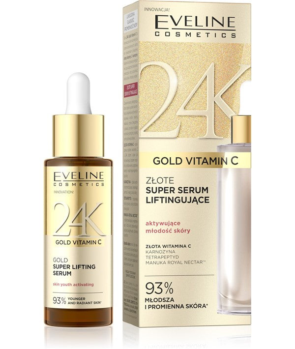 Eveline 24K Gold Vitamin C Gold Super Lifting Serum