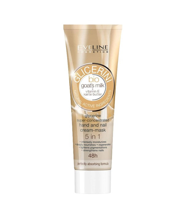 Eveline  Bio Goat Milk 5 In 1 Glycerine Hand Nail Cream Mask