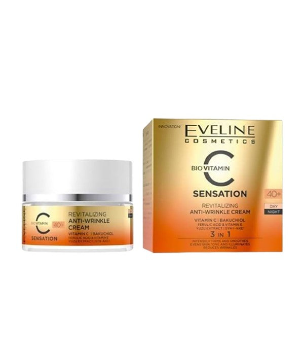 Eveline  Bio Vitamin C Sensation 3 In 1 Anti Wrinkle Cream 40 Plus