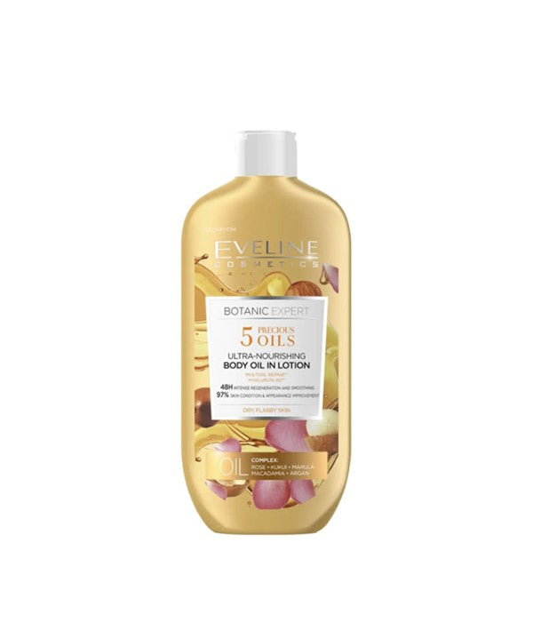 Eveline  Botanic Expert 5 Precious Oils Ultra Nourishing Body Oil In Lotion