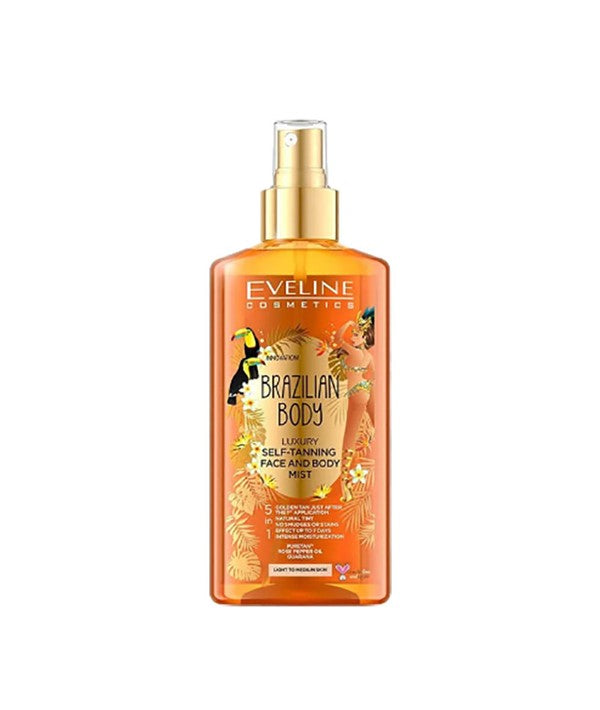 Eveline  Brazilian Body Luxury Self Tanning Face And Body Mist
