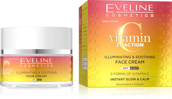 Eveline Vitamin C 3X Action Illuminating Soothing Face Cream 50ml