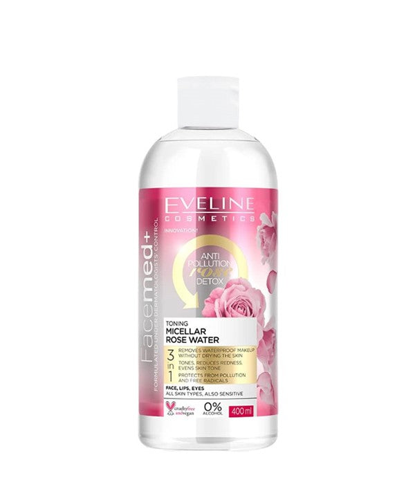 Eveline  Facemed Detox Toning Micellar Rose Water
