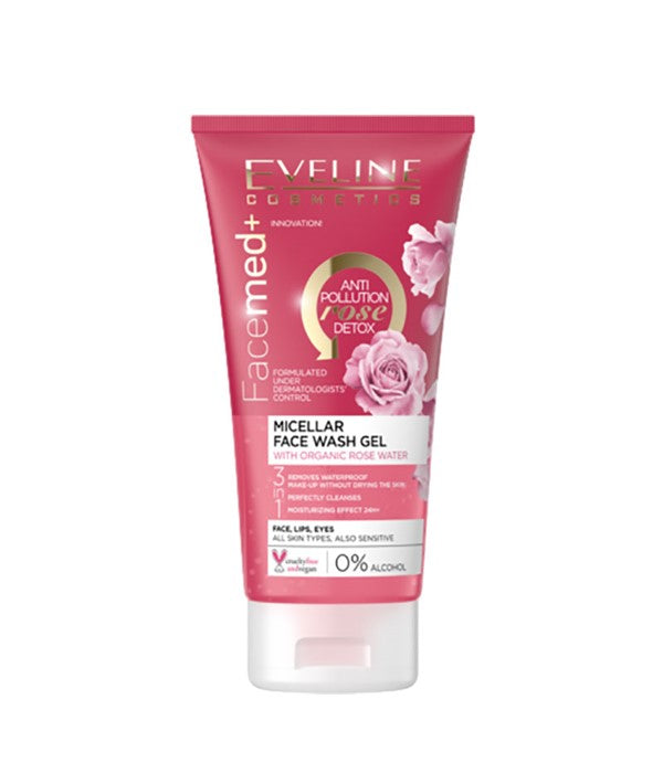 Eveline  Facemed Micellar Face Wash Gel With Rose Water