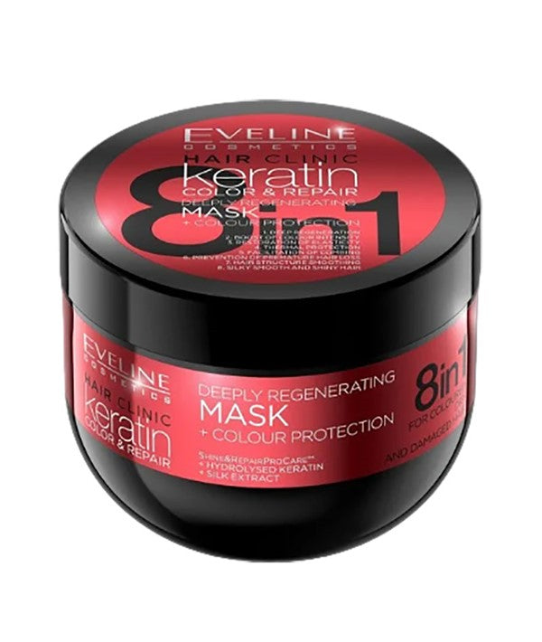 Eveline  Hair Clinic Keratin 8 In 1 Deeply Regenerating Mask