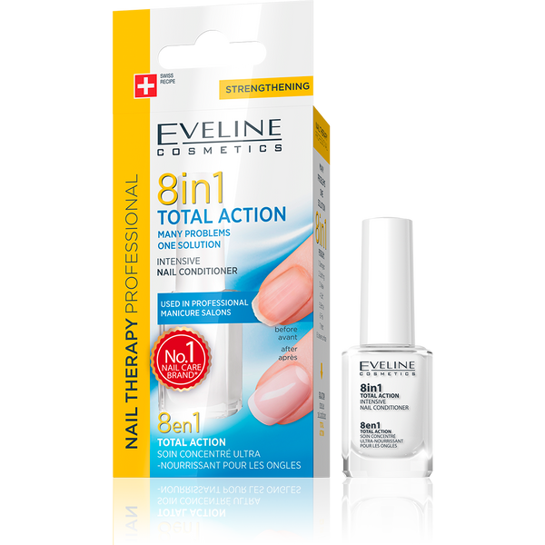 Eveline Therapy Professional 8In1 Total Action Intensive Nail Conditioner 12ml