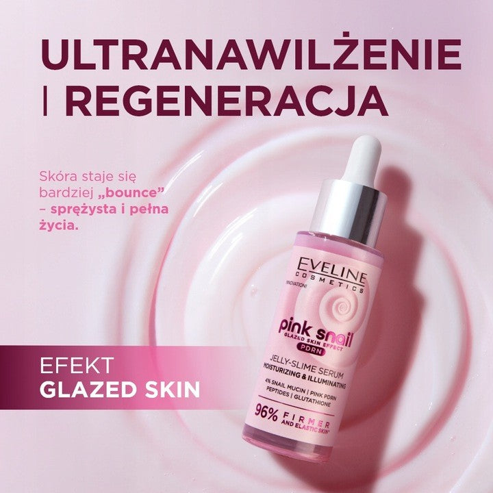 Eveline Pink Snail Moisturizing Jelly Slime Serum