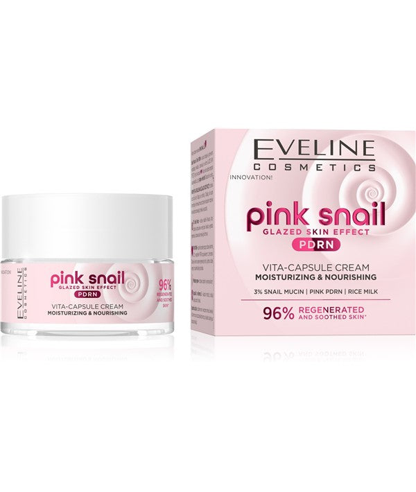 Eveline Pink Snail Moisturizing Vita Capsule Cream 