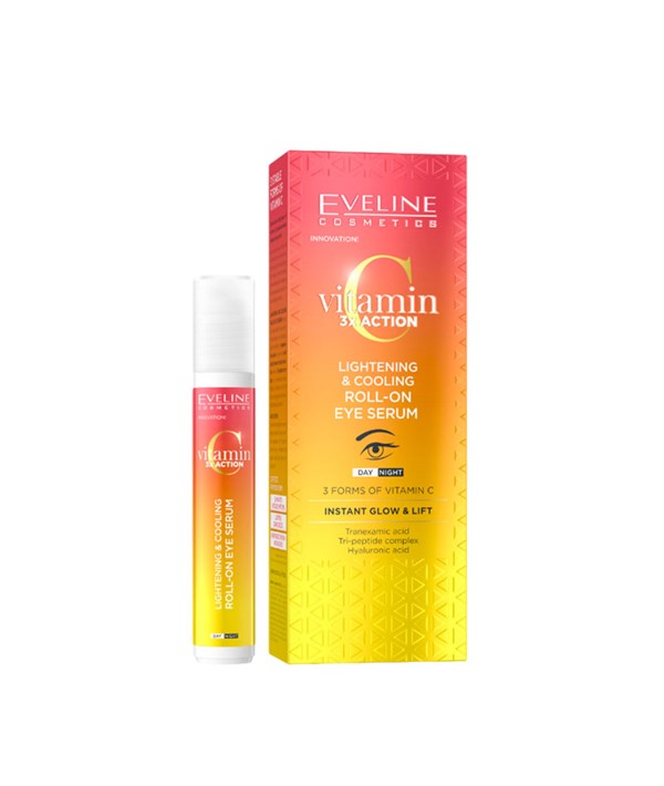 Eveline  Vitamin C 3X Action Lightening Cooling Roll On Eye Serum