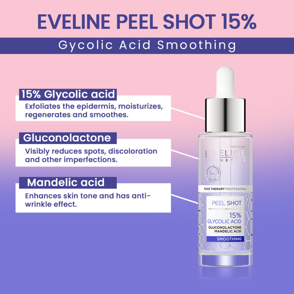 Eveline Face Therapy Glycolic Acid Peel Shot Serum 30ml