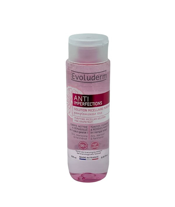 Evoluderm  Anti Imperfection Purifying Micellar Solution Pink Grapefruit