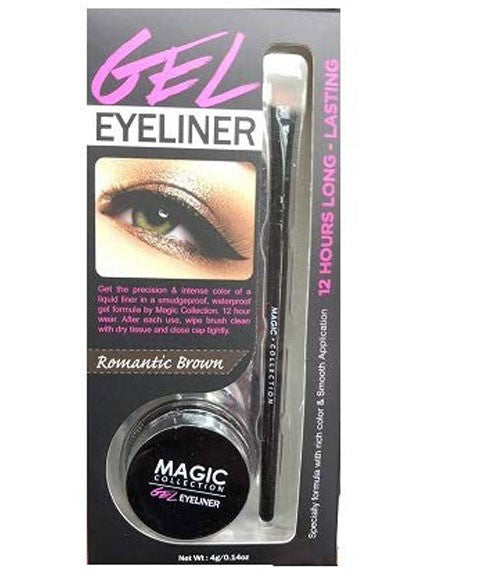 Bee Sales Magic Collection Gel Eye Liner 12 Hour Long Lasting Romantic Brown