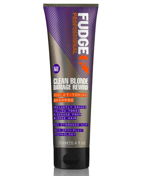 Fudge Clean Blonde Damage Rewind Violet Toning Shampoo Economy 