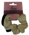Fine LinesUK  Velvet Ponytail Scrunchies 6012 Assorted
