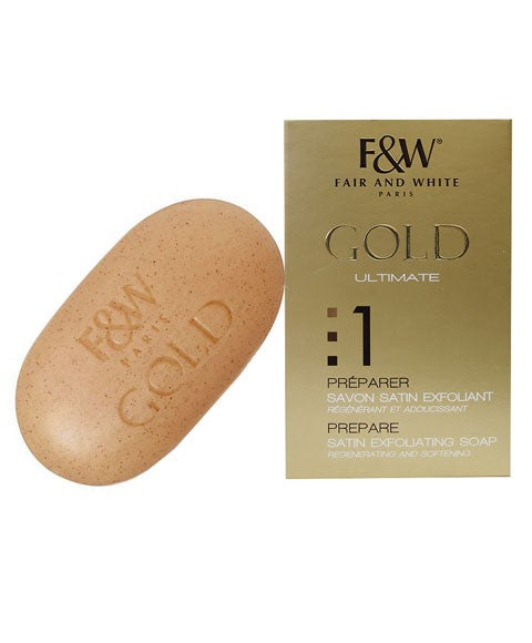 Fair And White Gold Satin Exfoliating Soap