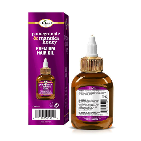 Difeel Pomegranate And Manuka Honey Premium Hair Oil 75ml / 210ml