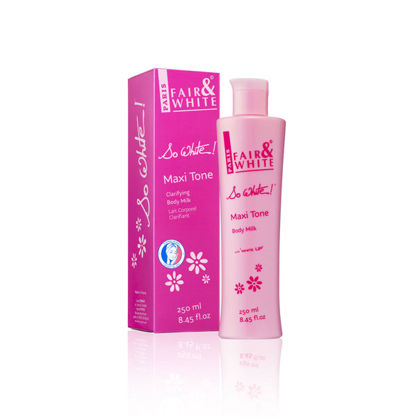 F & W Maxi Tone Clarifying Body Milk - 250ml - Afro Hair Boutique