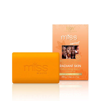 F & W Miss White Carrot Radiant Skin Exfoliating Soap 200g