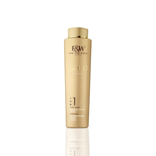 F&W Gold Ultimate Prepare 1 AHA Brightening Lotion - 360ml - Afro Hair Boutique