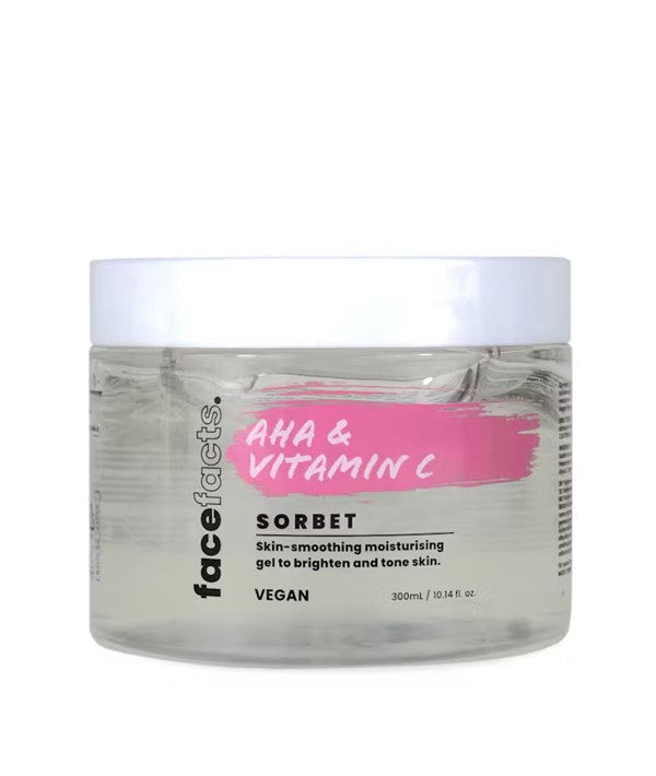 Face Facts  AHA And Vitamin C Sorbet Skin Smoothing Moisturising Gel