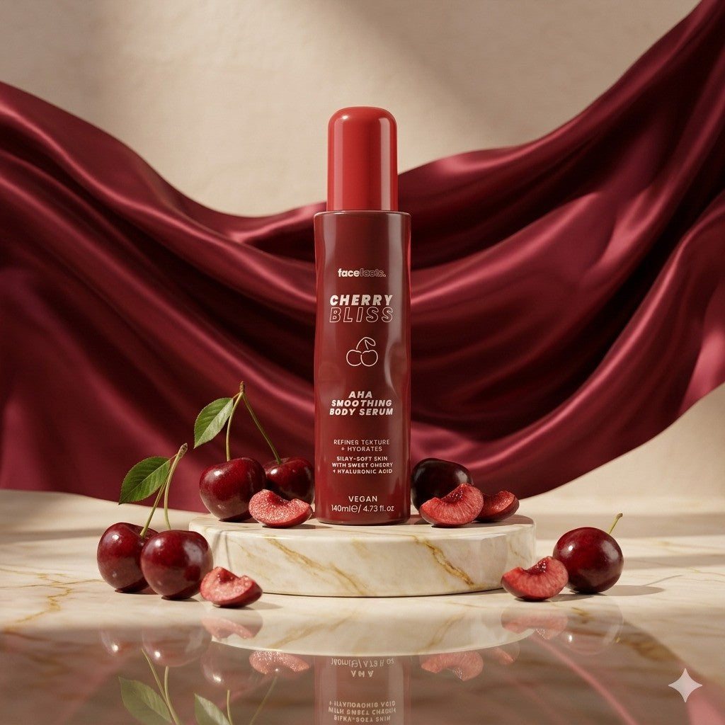 Face Facts  Cherry Bliss AHA Smoothing Body Serum