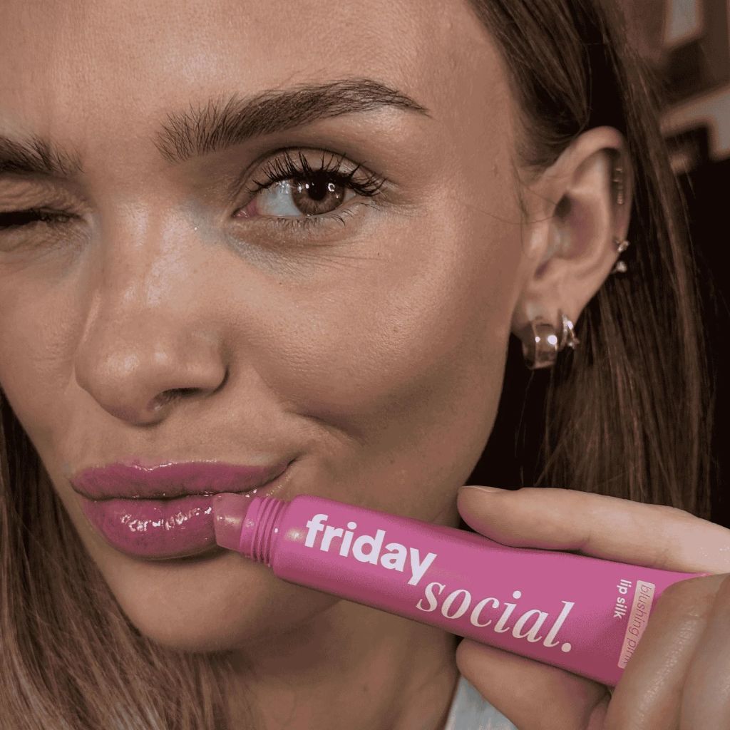 Face Facts  Friday Social Lip Silk Blushing Pink