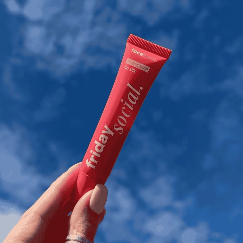 Face Facts  Friday Social Lip Silk Coral Peach