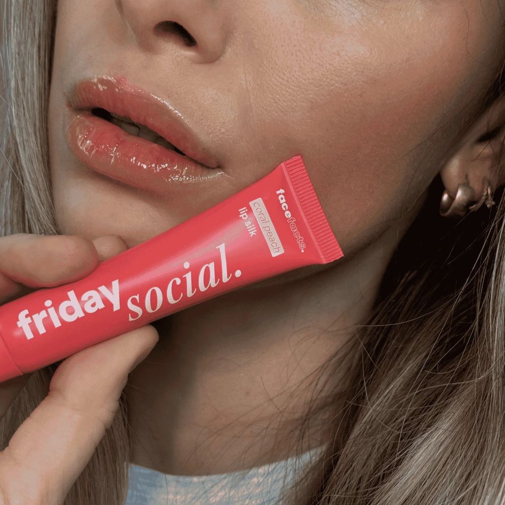 Face Facts  Friday Social Lip Silk Coral Peach