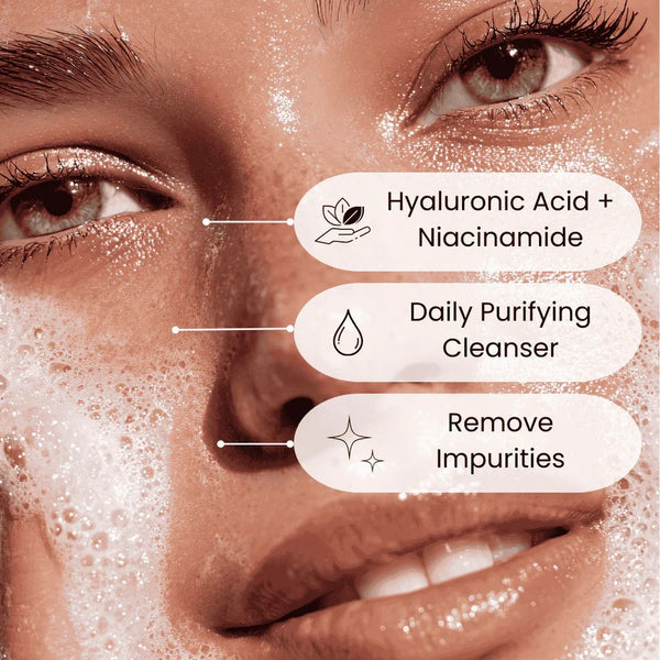 Face Facts  Peptide Detox Foam Cleanser With Hyaluronic Acid And Niacinamide