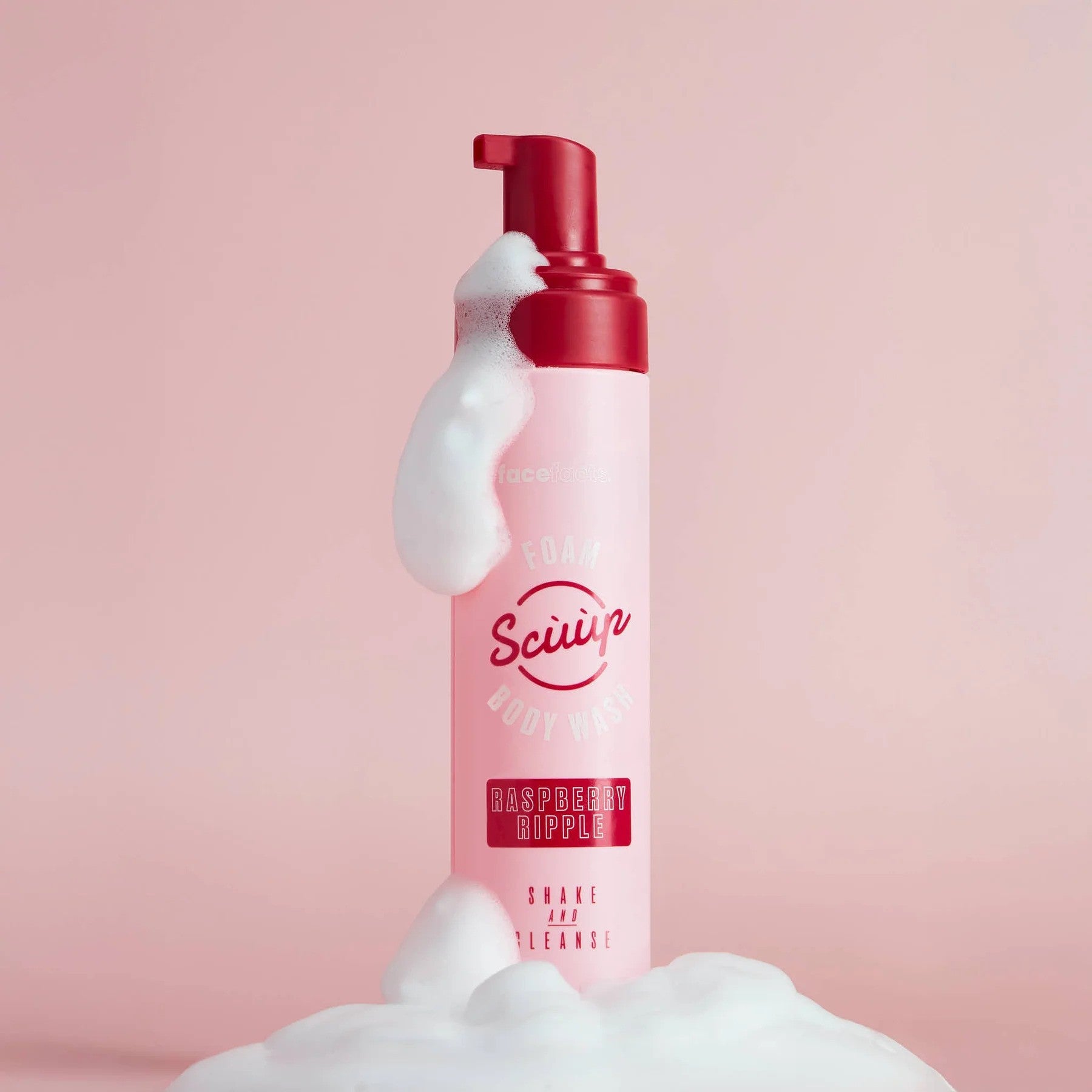 Face Facts  Scuup Raspberry Ripple Foam Body Wash