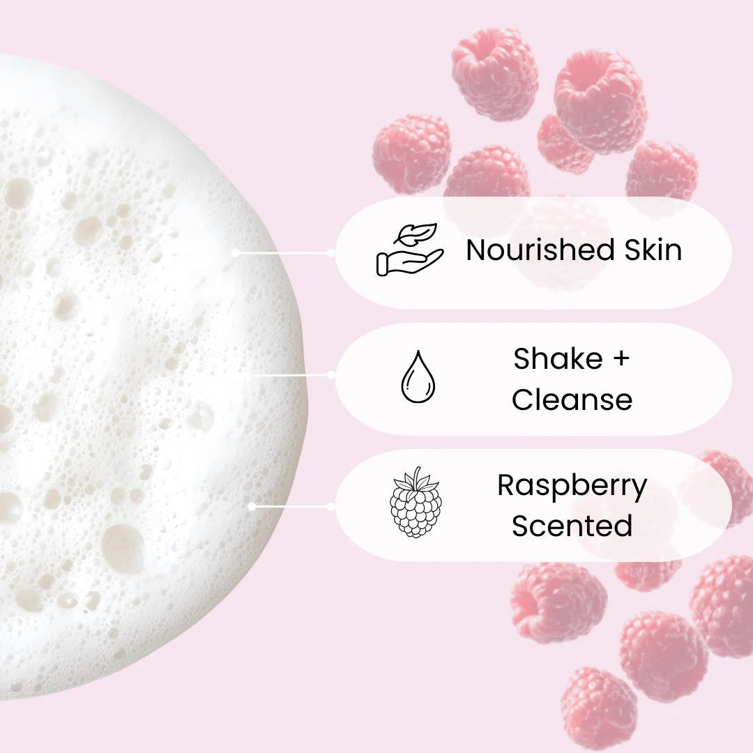 Face Facts  Scuup Raspberry Ripple Foam Body Wash