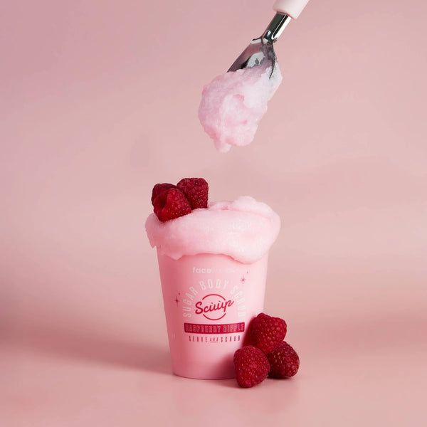 Face Facts  Scuup Raspberry Ripple Sugar Body Scrub