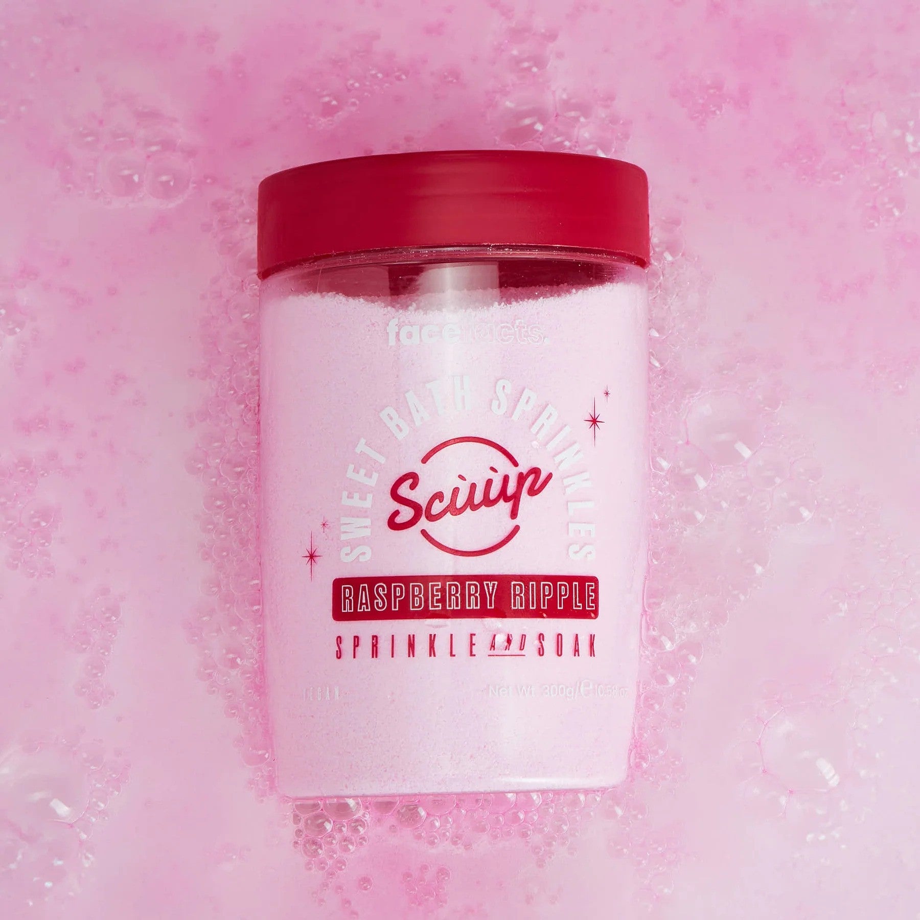 Face Facts  Scuup Raspberry Ripple Sweet Bath Sprinkles
