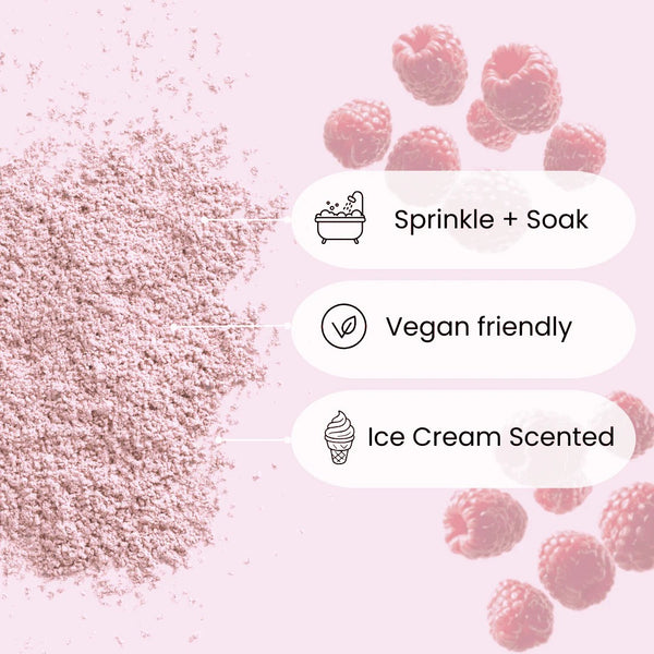 Face Facts  Scuup Raspberry Ripple Sweet Bath Sprinkles