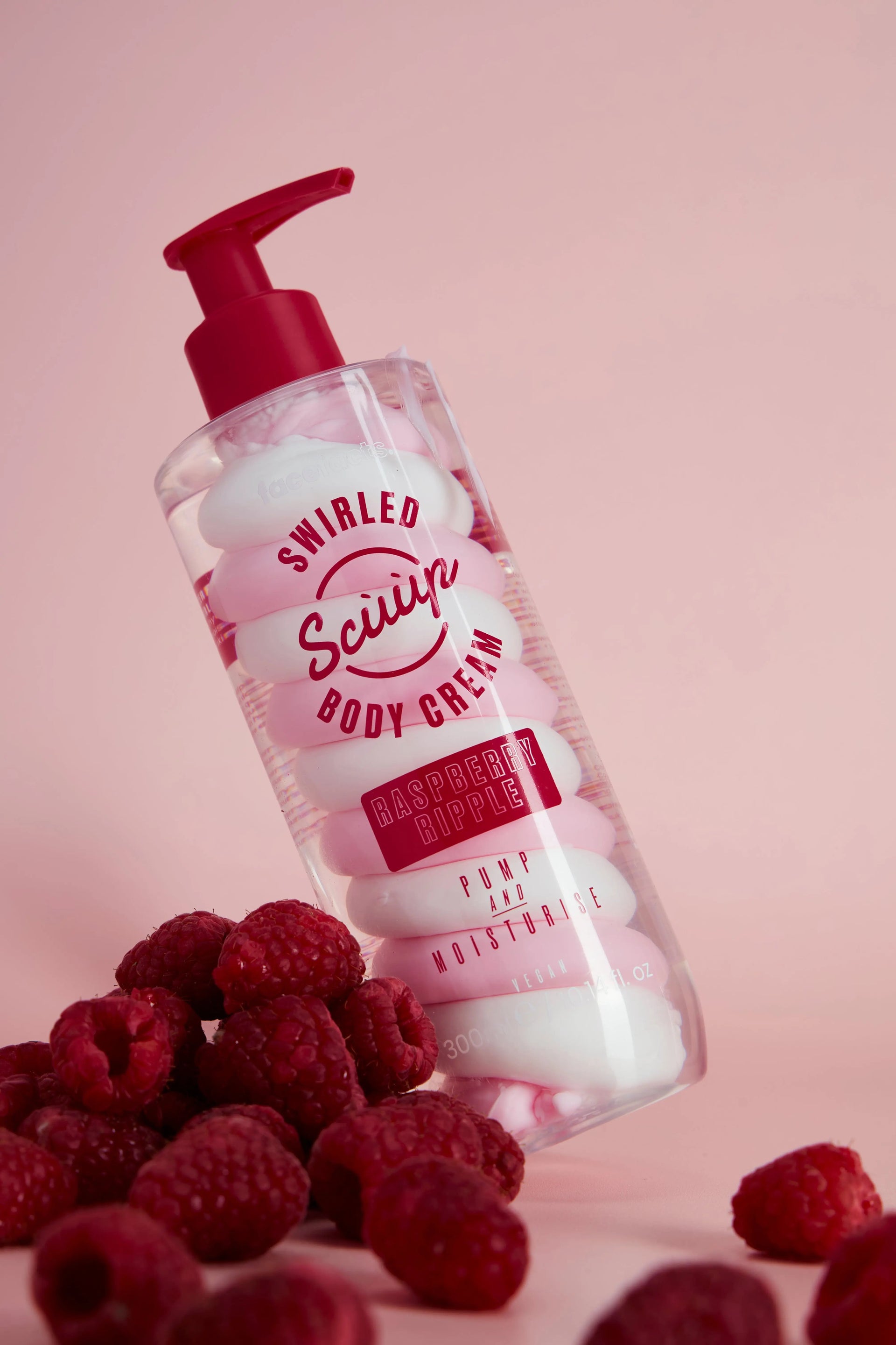 Face Facts  Scuup Raspberry Ripple Swirled Body Cream