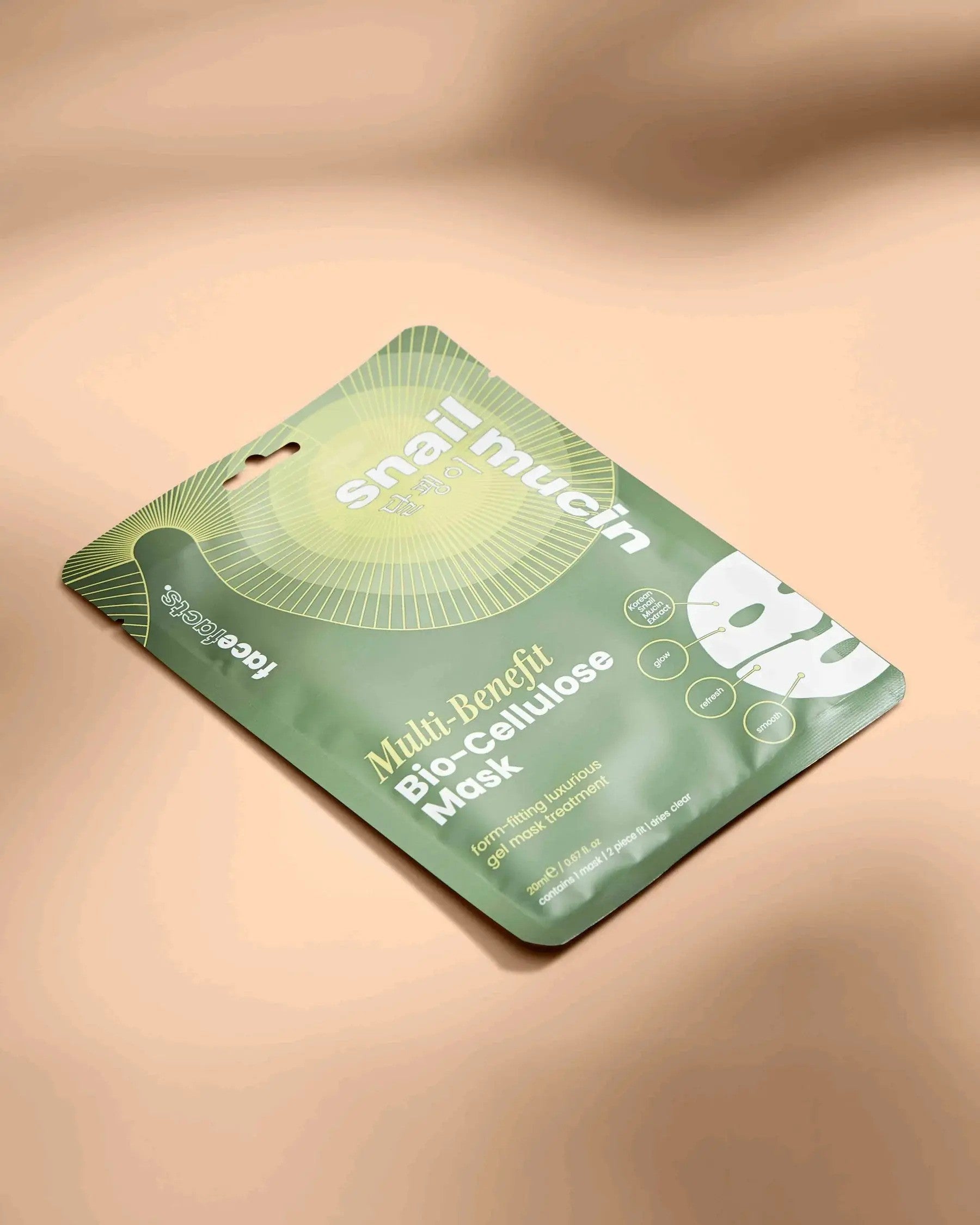 Face Facts  Snail Mucin Multi Benefit Bio Cellulose Mask