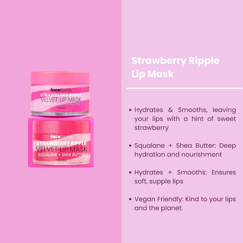 Face Facts  Strawberry Ripple Velvet Lip Mask