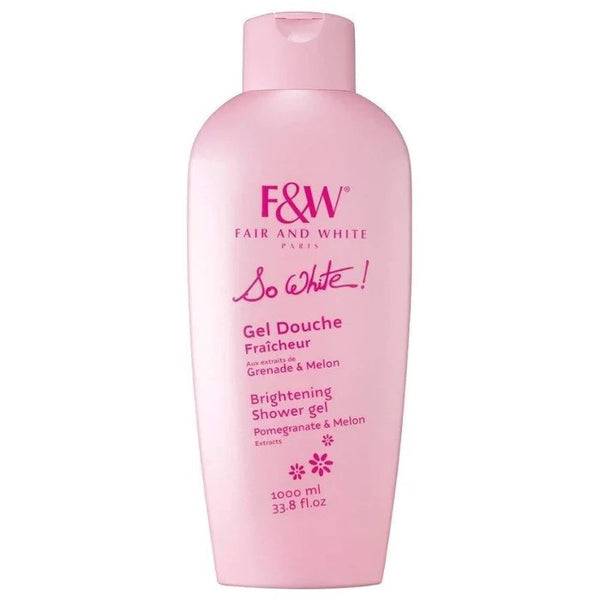 F & W So White Brightening Shower Gel 250ml / 1000ml - Afro Hair Boutique