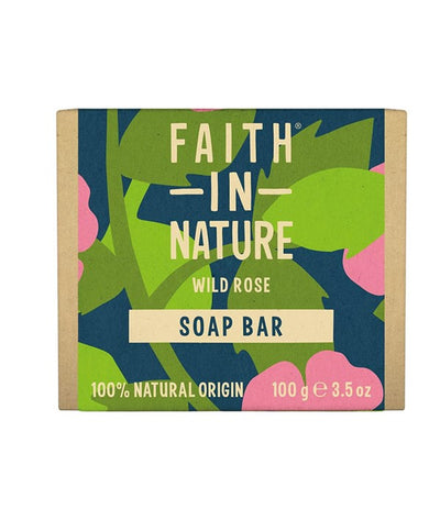 Faith In Nature Wild Rose Soap Bar 100g