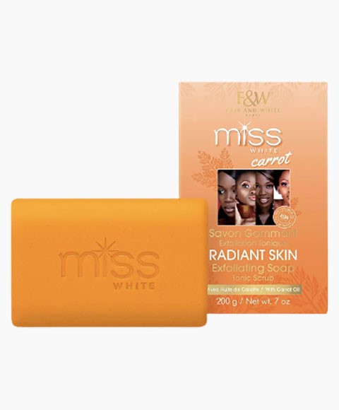 Fair And White Miss White Carrot Radiant Skin Exfoliating Soap