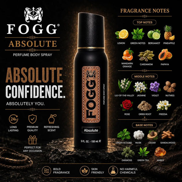 Fogg  Absolute Perfume Body Spray For Men